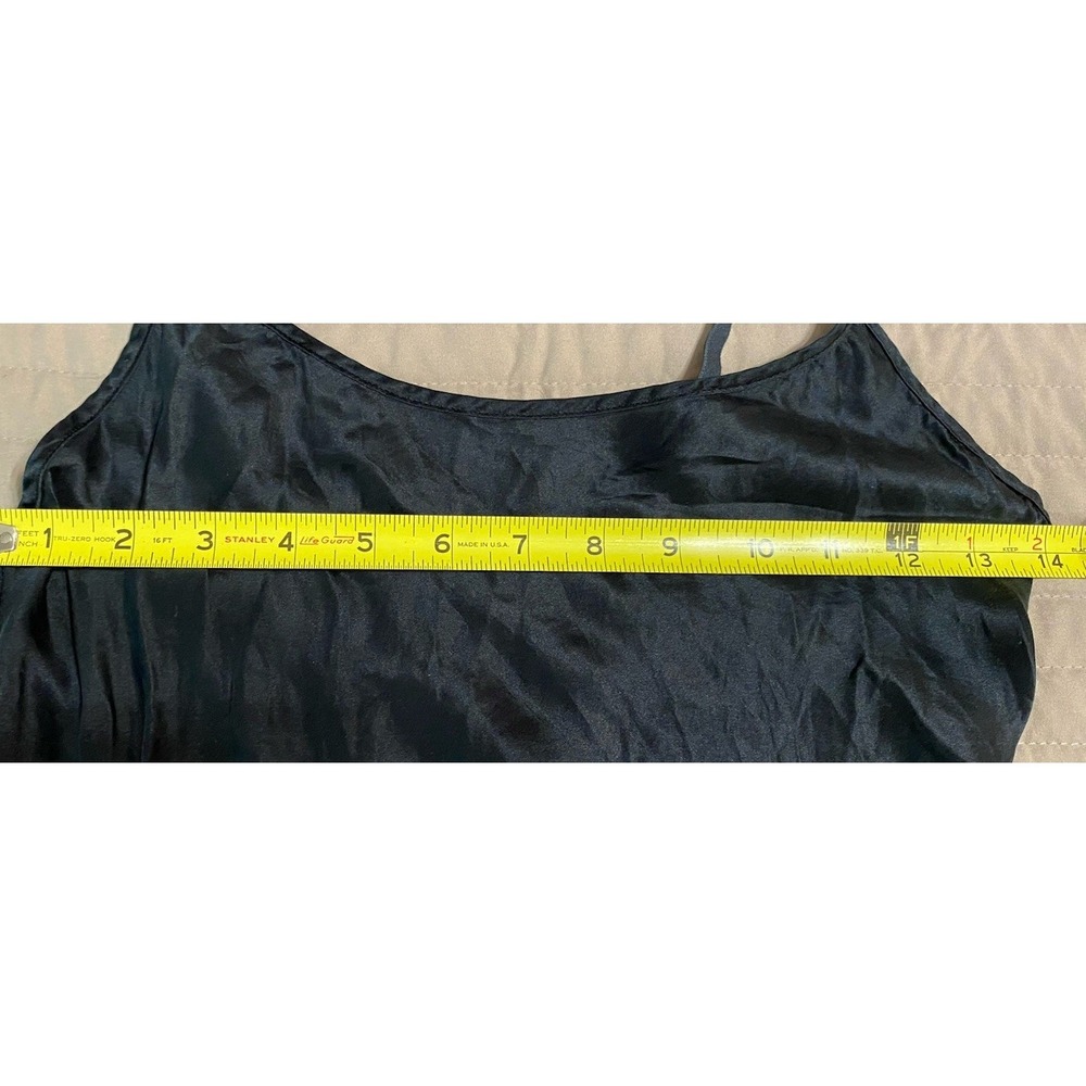 Victoria's Secret 100% Silk Mini Dress Slip Nightgown Black Adjustable Size S - Picture 4 of 6